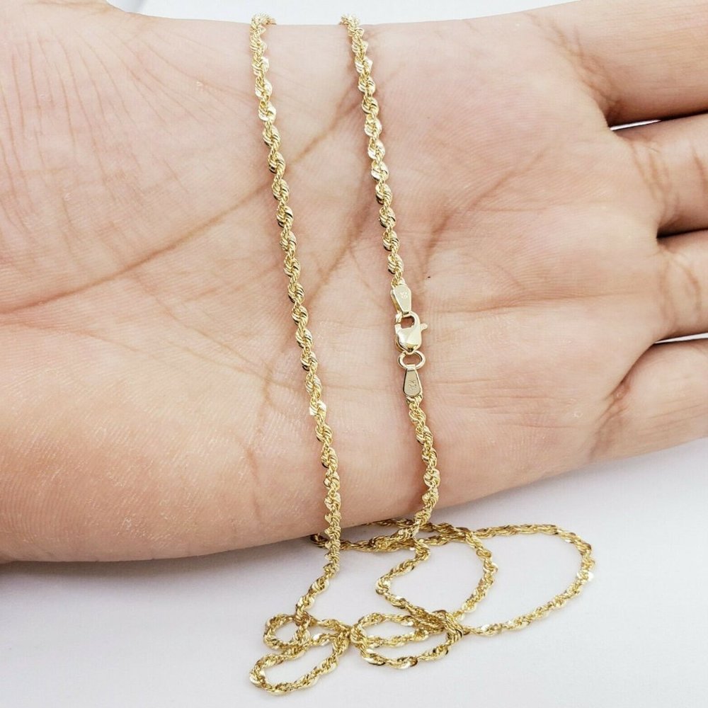 10KT SOLID GOLD NECKLACE MALE FEMALE!
